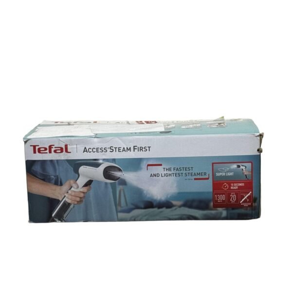 Tefal DT6131 Access Steam First, Steamer, 1300 Watt, 20 G/min Steam, Fast Heating, Lightweight, White/Green - Refurbished