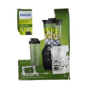 Philips 3000 Series Blender, Problend Crush, 600W, 2L, 1.25L Capacity, 2 Speeds, Pulse - Refurbished