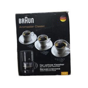 Braun KF 47 BK Coffee Machine, Glass Jug, Classic Filter Coffee, OptiBrew System, Drip Stop, Auto Shut-off, Black - Refurbished