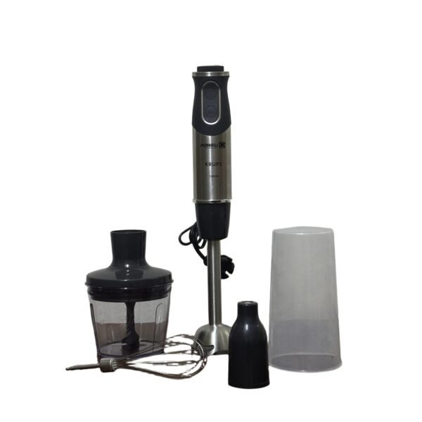 Krups Hz6568 Steffen Henssler Special Edition, Whisk, 500ml Chopper, 800ml Jug, 1000W, Powelix Knives, Stainless Steel/Gray - Refurbished - Image 2