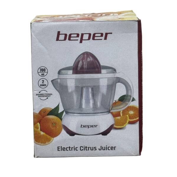 Beper BP.101H Electric Citrus Juicer, Red/White - Refurbished
