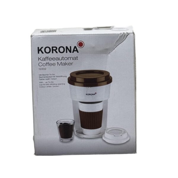 Korona 12202 Brown Filter Coffee Maker, Go Cup White - Refurbished