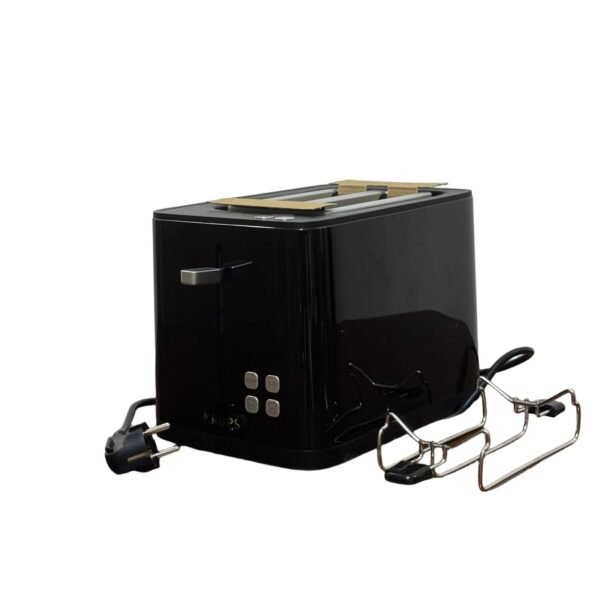 Krups Smart'n Light KH6418 Toaster, Digital Display, 7 Browning Levels, Removable Crumb Tray, Countdown, Lifting Device, Black - Refurbished