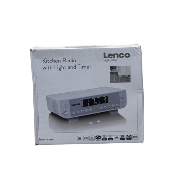 Lenco KCR-11, Portable Analog Radio, White - Refurbished