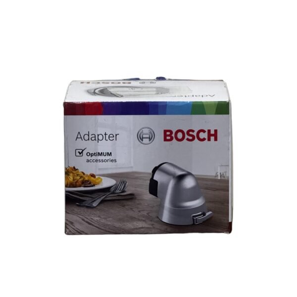 Bosch Muz9ad1 Adapter, Bosch Optimum Compatible, Meat Grinder, Drum Chisel, Pasta Attachments, Original Accessories, Stainless Steel - Refurbished