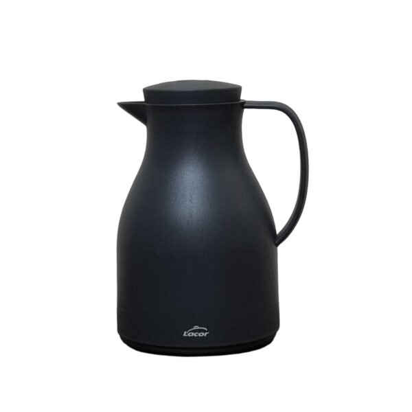 Lacor Thermos Jug, Double Wall, Glass Layer Inside, Matte Grey, 1 Liter, BPA Free, Polypropylene - Refurbished