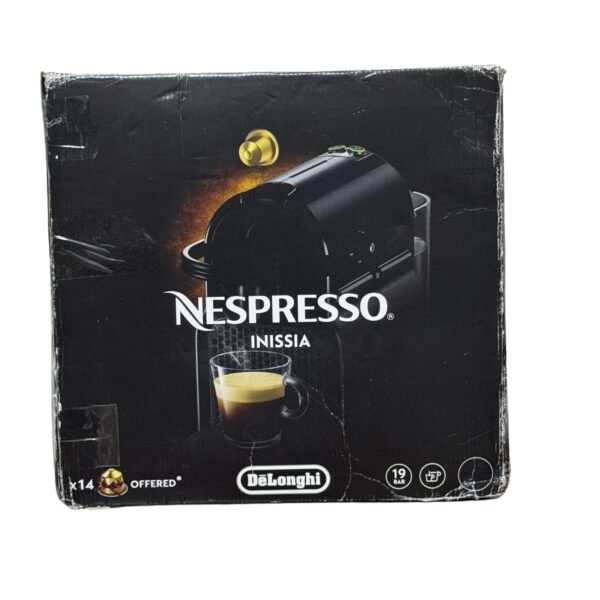 Nespresso Inissia Coffee Machine, Black, International Version - Refurbished