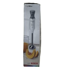 Bosch Ergomixx MSM66110 Hand Mixer, 600 W, Turbo, Four-Blade Dome, Mixing Vessel, White/Gray - Refurbished