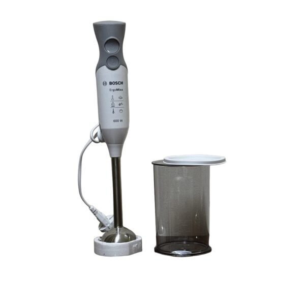 Bosch Ergomixx MSM66110 Hand Mixer, 600 W, Turbo, Four-Blade Dome, Mixing Vessel, White/Gray - Refurbished - Image 3