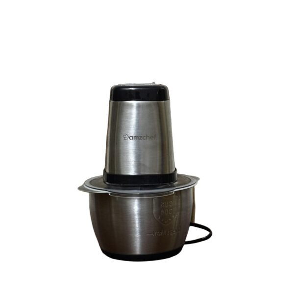 Amzchef Food Chopper, Electric Meat Chopper, 1.8L Glass Bowl, 4 Stainless Steel Blades, 350W Food Processor - Refurbished