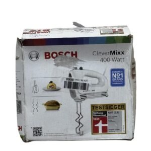 Bosch Clevermixx Mfq24200 Hand Mixer, 2 Beaters, 2 Dough Hooks, Dishwasher Safe, 4 Levels, 400 W - Refurbished