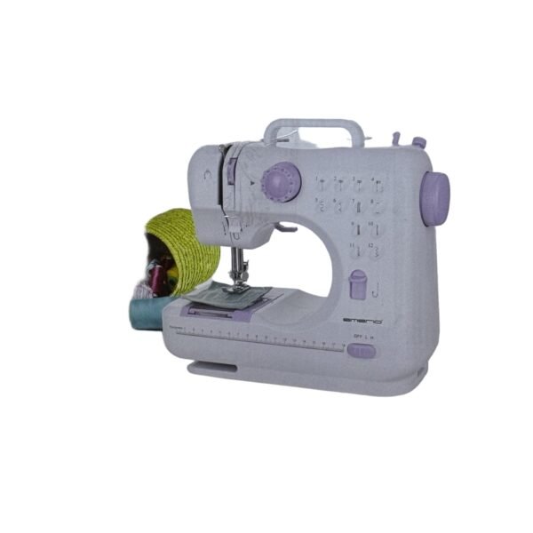 Emerio Sewing Machine, Kids & Beginners, Sew-121820, 12 Stitch Patterns, Mini, Foot Pedal, LED Light, White/Pink - Refurbished