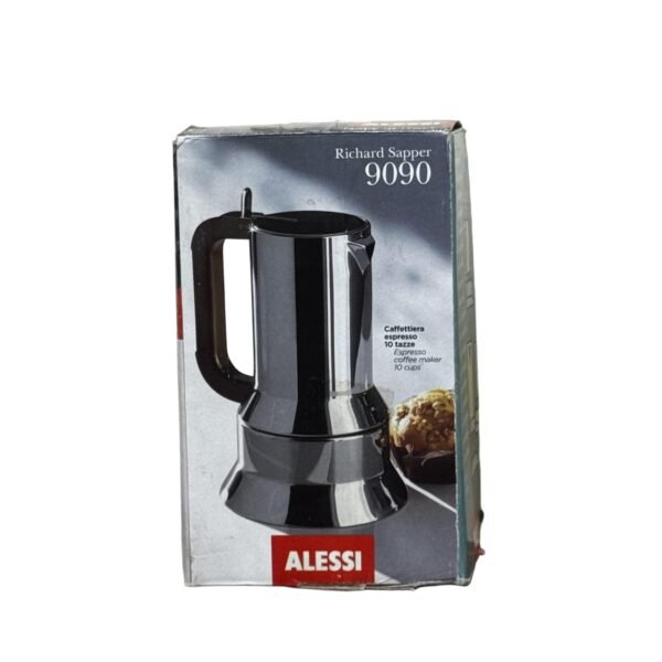 Alessi 9090/M Stovetop Coffee Maker, Stainless Steel, 10 Cups, Silver - Refurbished
