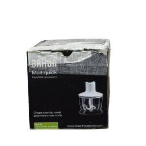 Braun MQ 20 Multiquick Hand Blender, 350 ml Container, 500 ml Beaker, White - Refurbished
