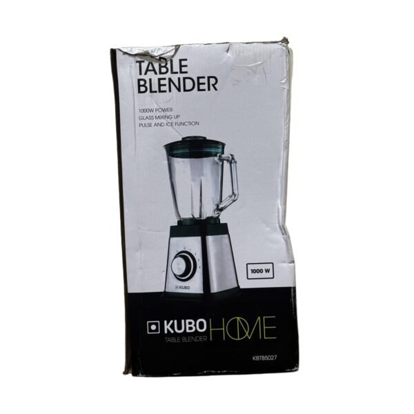 Kubo Glass Blender, 1000w, 4 Speed, 1.5l, 6 Stainless Steel Blades, Ice Function - Refurbished