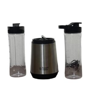 Russell Hobbs Mix&Go Blender, Smoothie Maker, 300W, Stainless Steel, Includes 2 Bottles, 600ml - Refurbished