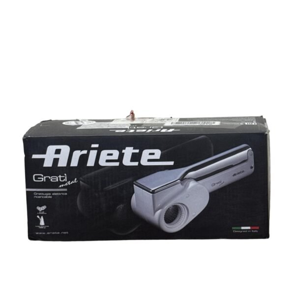 Ariete Grati 044 Cordless Cheese, Chocolate, Walnut Grater, White/Silver - Refurbished