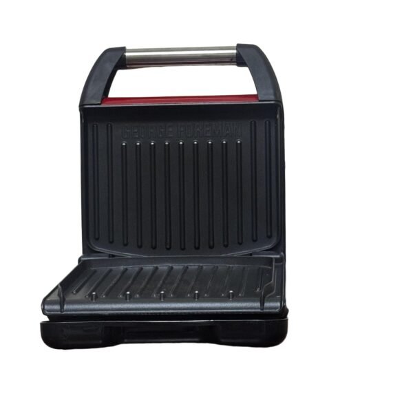 George Foreman 25030-56 Grill, Stainless Steel, Aluminum, Red - Refurbished - Image 3