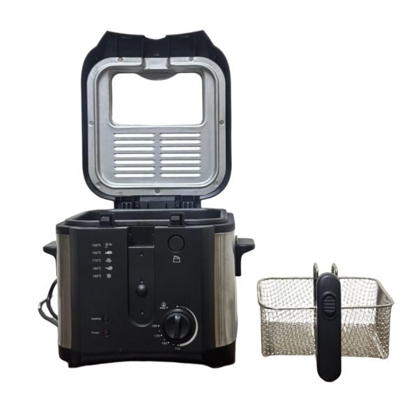 Clatronic Fr 3649 Fryer, 1600 W, 2.5 L Capacity, Adjustable Thermostat, Stainless Steel, Black - Refurbished - Image 3