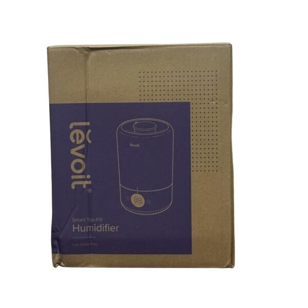 Levoit Smart Cool Mist Humidifier, Bedroom, Sensor, Auto Humidity, App & Voice Control, Diffuser, Quiet, Top Fill, 3L, White - Refurbished