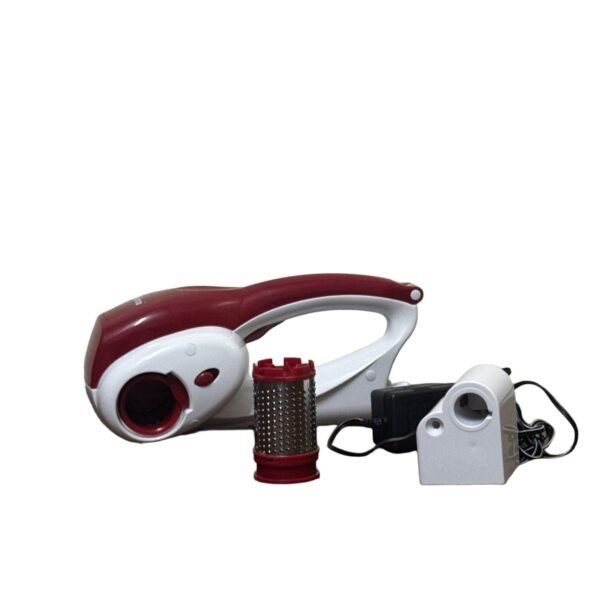 Girmi Gt02 Grater, 12w, Stainless Steel, Fine and Coarse Cylinders, Red - Refurbished